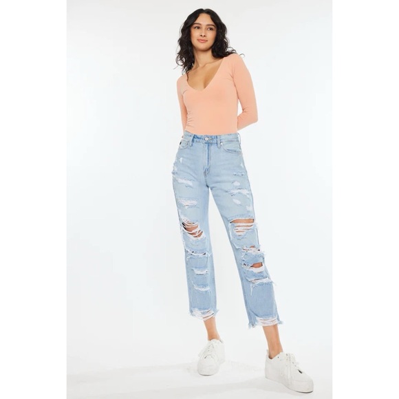 Denim - KanCan Giovanna High Rise Mom Jeans